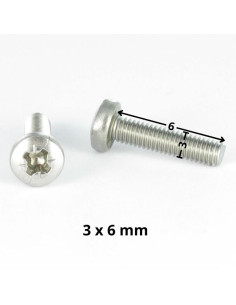 Vis m-hastighed bred kuppelformet hoved Pozi PZ7 M3X6... 2
