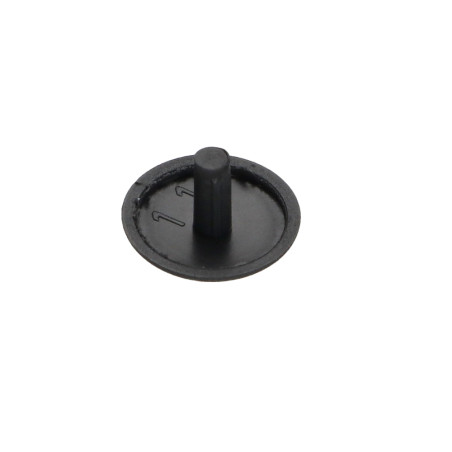 1 x Deksel for Skruehode Polyethyleen Hoveddiameter 12 Diameter gevind 2,5 Samlet længde 5 RAL7016 antrasit grå