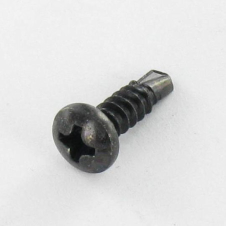 1 x Selvborende skrue panhoved phillips 4,2X32 Metalplade sort galvaniseret