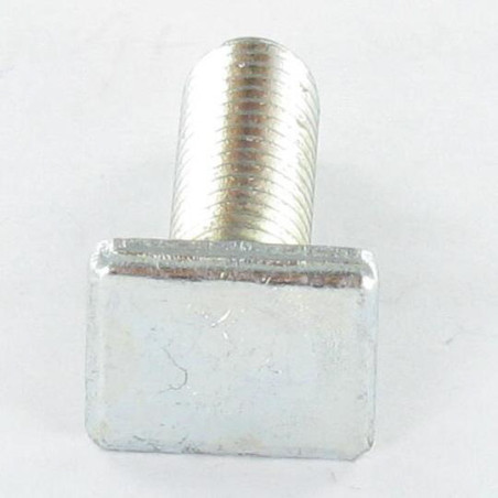 1 x Vis m-hastighed regtangulært hoved M6X20 9,5X12X2 elforzinket stål