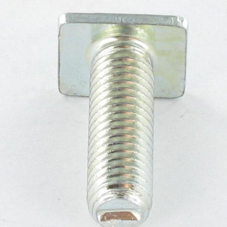 1 x Vis m-hastighed regtangulært hoved M6X20 9,5X12X2 elforzinket stål