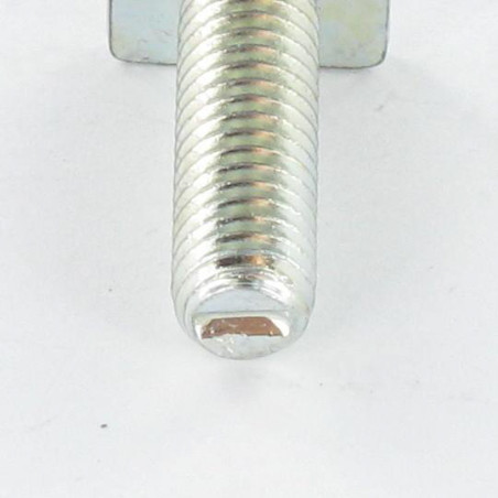 1 x Vis m-hastighed regtangulært hoved M6X20 9,5X12X2 elforzinket stål