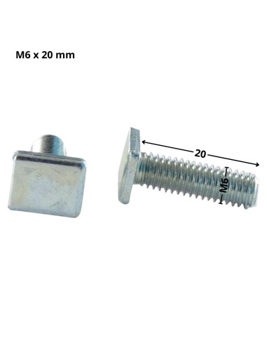 1 x Vis m-hastighed regtangulært hoved M6X20...