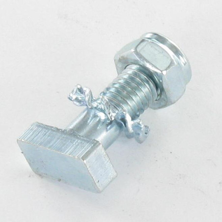 1 x Vis m-hastighed PARALLEL M5X15+ECR FR+RD. Externe tænder AZ elforzinket stål MINE