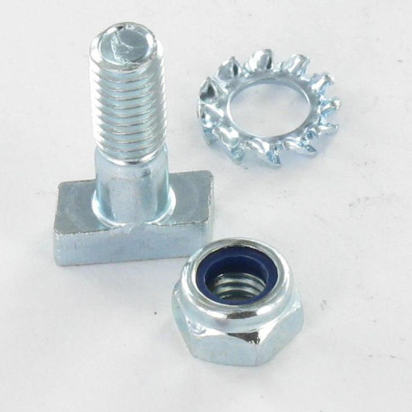 1 x Vis m-hastighed PARALLEL M5X15+ECR FR+RD. Externe tænder AZ elforzinket stål MINE