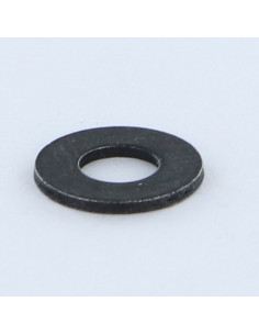 Skiver flad M5X12X1 M Sort nikkelbelagt - modstandsdygtig...