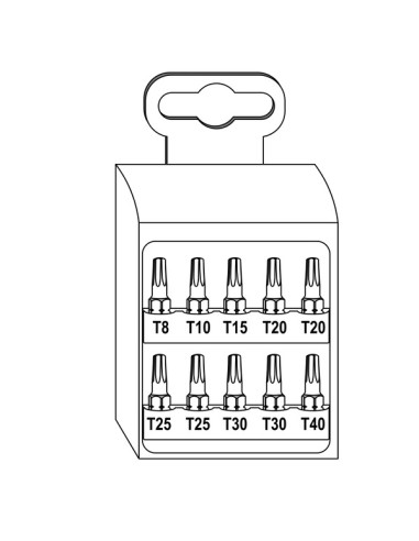 1 x Udvalg 10 Bit TX + 1 dør Bit