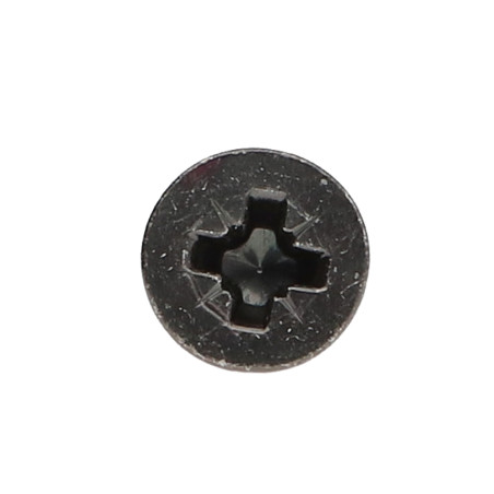 1 x Vis m-hastighed forsænket hoved Pozi PZ9 M6X18 sort galvaniseret Låsegevind 360°