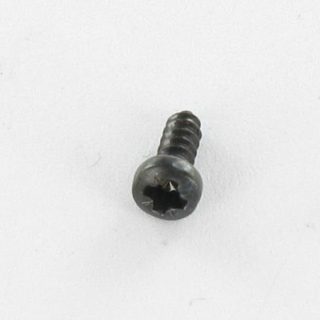 1 x Gevindvalse skrue bred kuppelformet hoved Pozi 4,8X25 sort galvaniseret
