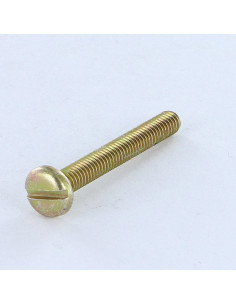 Vis m-hastighed stort cylindrisk pan hoved kærv M5X12 gul...