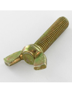 Skrue vinger M10X40 amerikansk form gul zink