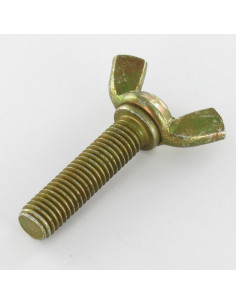 Skrue vinger M10X40 amerikansk form gul zink 2