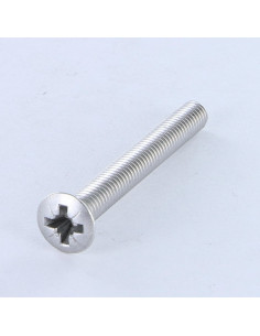 Vis m-hastighed forsænket pan hoved Pozi M6X50 Aluminium