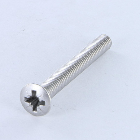 1 x Vis m-hastighed forsænket pan hoved Pozi M6X50 Aluminium