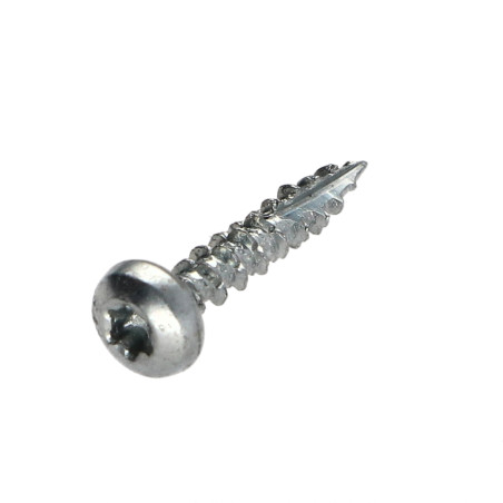 1 x TEKOR skruer trØ og spØnplader rundt hoved T10 3X12 Fuld trÃ¥d spids anti-kløvning type 17 cut elforzinket stål