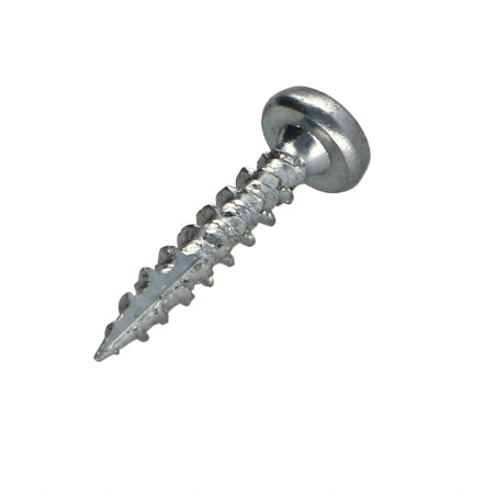 1 x TEKOR skruer trØ og spØnplader rundt hoved T10 3X12 Fuld trÃ¥d spids anti-kløvning type 17 cut elforzinket stål