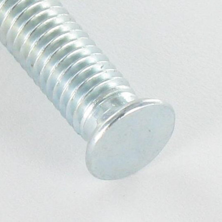 1 x Vis m-hastighed forsænket hoved med takker M6X25 Hoveddiameter 8,5 elforzinket stål