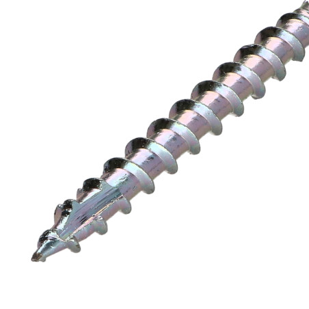 1 x Rammeskrue TEKOR Sekskantet hoved spids anti-kløvning type 17 cut 10X380 Gevind 80 T40 Galvaniseret stål cr3 96 HBS