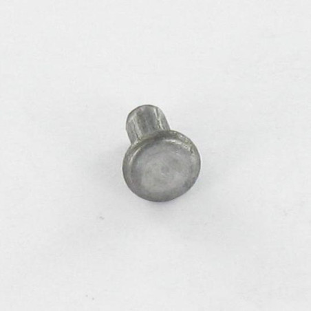 1 x Massiv nitte fladt hoved 4,8X18 Rå stål