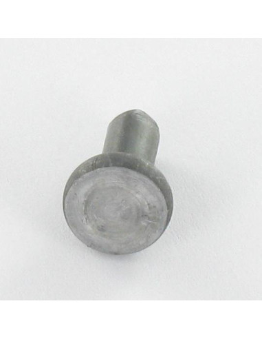 1 x Massiv nitte fladt hoved 4,8X18 Rå stål