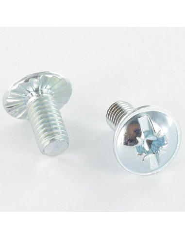 1 x Skrue kopskrue Split POZI M6X12 med takker...