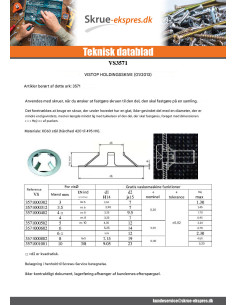 Skiver TILBAGEHOLDELSE VISTOP 3 REF91030132 elforzinket stål 2