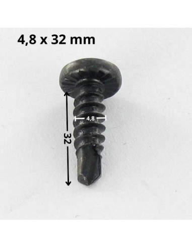 1 x Selvborende skrue panhoved phillips 4,8X32...