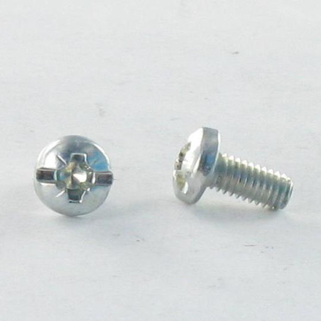 1 x Vis m-hastighed stort cylindrisk pan hoved Split POZI M3,5X4,7 A/CHANF elforzinket stål