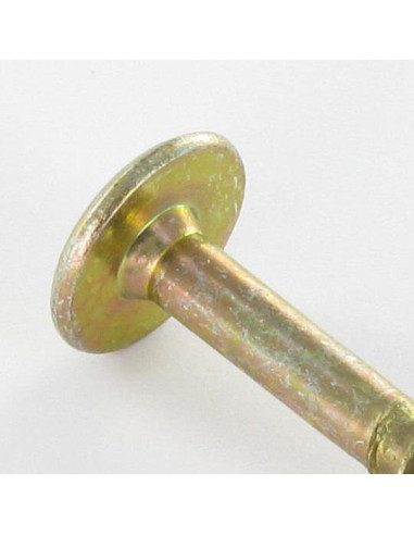 1 x Skrue hængsel 7X45 Gevind 23 T30 gul zink