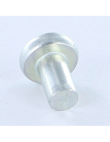 1 x Massiv nitte fladt hoved 6,5X12 elforzinket...
