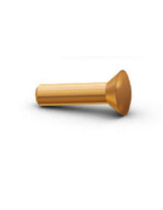 Massiv nitte forsænket pan hoved 2,7X22 Messing sort...