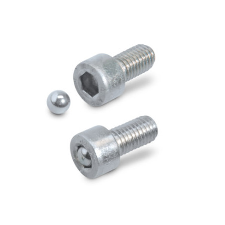 1 x BOLD TYVERISIKRING for Spor SW6 Rustfrit stål A2