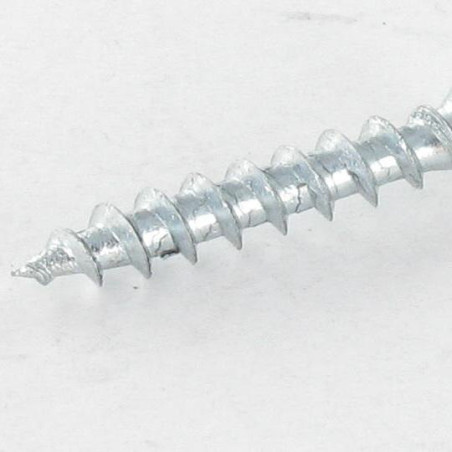 1 x Skrue af JERNEVARER/PVC forsænket hoved phillips 4,2X25 elforzinket stål