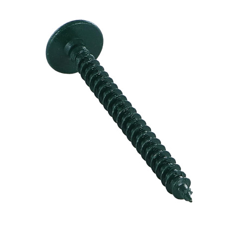 1 x Skrue hængsel 4,5X50 Fuld trÃ¥d T20 elforzinket stål LAQ RAL6005 mos grøn