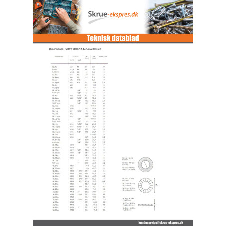 1 x Skiver NORD-LOCK ® Rå stål DELTA BESKYTTE M3 720 timers saltspray uden rødrust