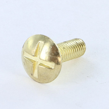 1 x Skrue kopskrue kærv i kors M8X16 Messing
