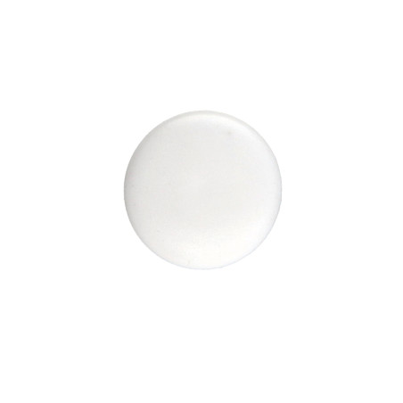 1 x Deksel for Skruehode Polyethyleen Hoveddiameter 12 Diameter gevind 2,5 Længde tråd 5 RAL9010 ren hvid