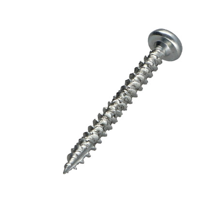 1 x TEKOR skruer trØ og spØnplader rundt hoved T25 5X50 Fuld trÃ¥d spids anti-kløvning type 17 cut elforzinket stål