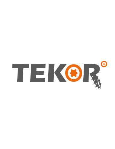 1 x TEKOR skruer trØ og spØnplader skive hoved...