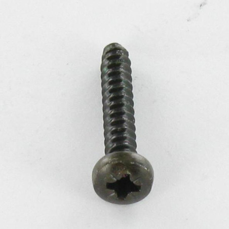 1 x Gevindvalse skrue bred kuppelformet hoved Pozi 2,9X16 sort galvaniseret uden spids