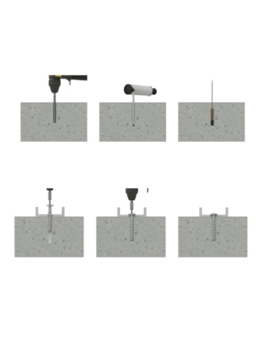 1 x Skrue til beton hoved Pan hoved TORX T30...
