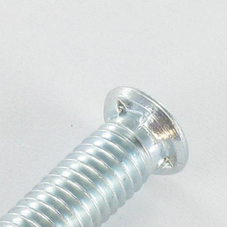 1 x Vis m-hastighed forsænket hoved med takker M6X15 Hoveddiameter 8,5 elforzinket stål