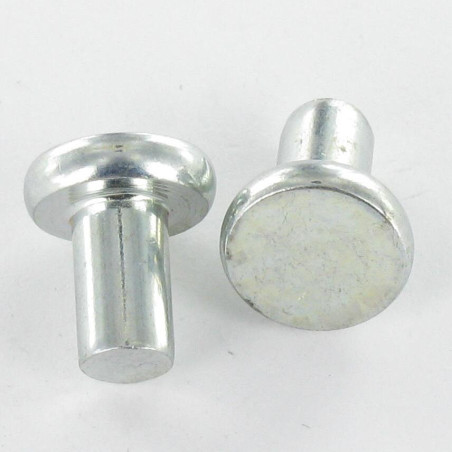 1 x Massiv nitte fladt hoved 6,5X10 elforzinket stål EP2 Hoveddiameter 12