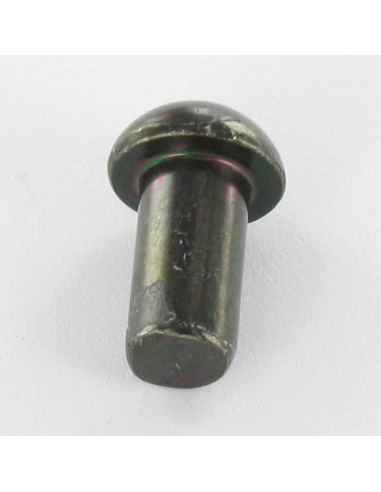 1 x Massiv nitte rundt hoved 6,5X12 sort...