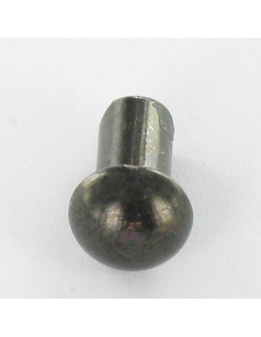 1 x Massiv nitte rundt hoved 6,5X12 sort...