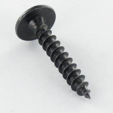 1 x Træ og spånplade skrue kopskrue Pozi PZ8 5X50 Gevind 45 sort galvaniseret