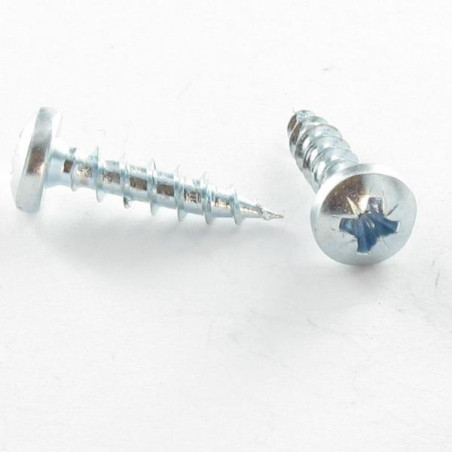 1 x Træ og spånplade skrue Preminium rundt hoved Pozi PZ8 4X50 elforzinket stål