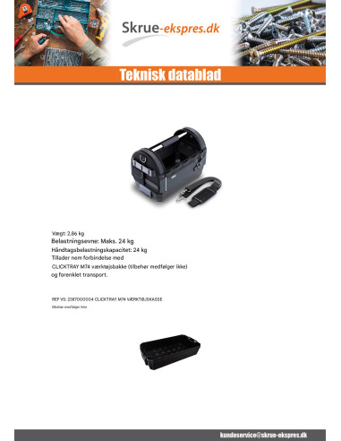 1 x TASKE to VÆRKTØJER VÆRKTØJ TASKE M