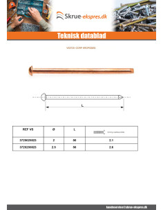 Karosserisøm Kobber 2X50 2