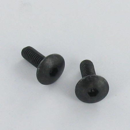 1 x Skrue kopskrue Sekskantet fatning 5 M8X30 med takker UNDER hoved sort galvaniseret